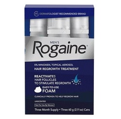 Rogaine Foam Регейн пена Миноксидил 5% Упаковка 3х60мл